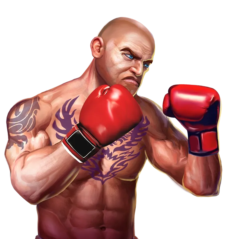 Lucky Punch Megaways mobile action banner character
